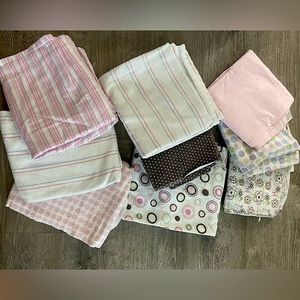 5/$25 ❤️ infant baby girl swaddle blanket bundle